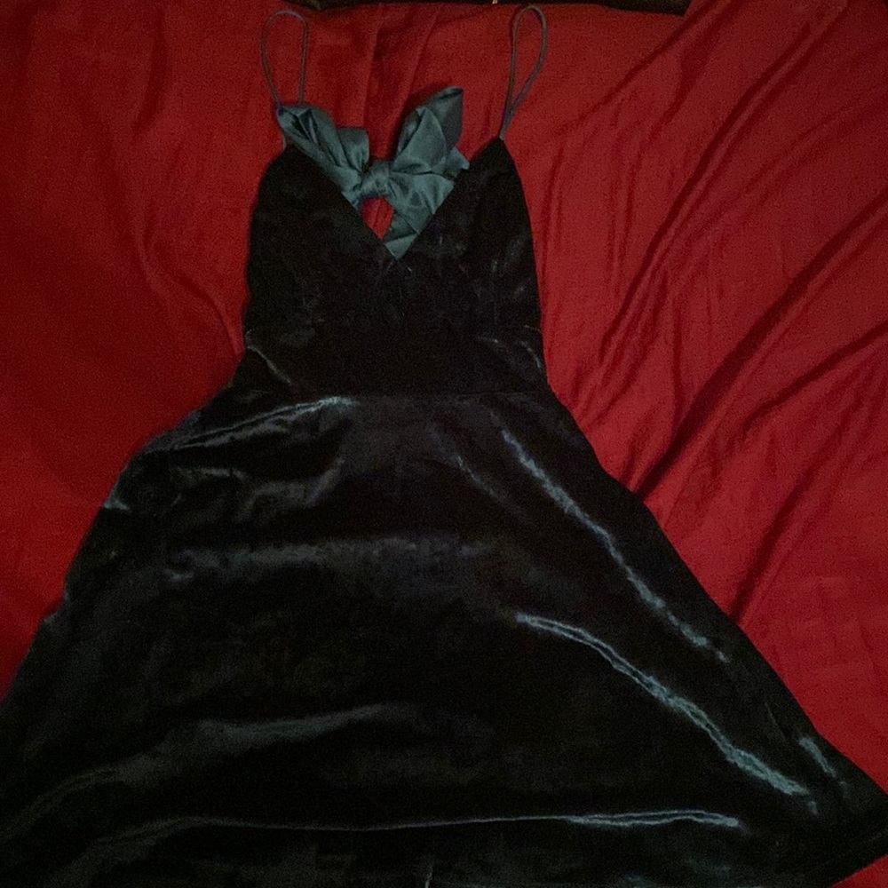 Emerald green dress